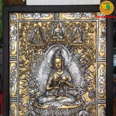 Tranh Thangka Kiểu cổ 3D Kim Cang Tát Đỏa A